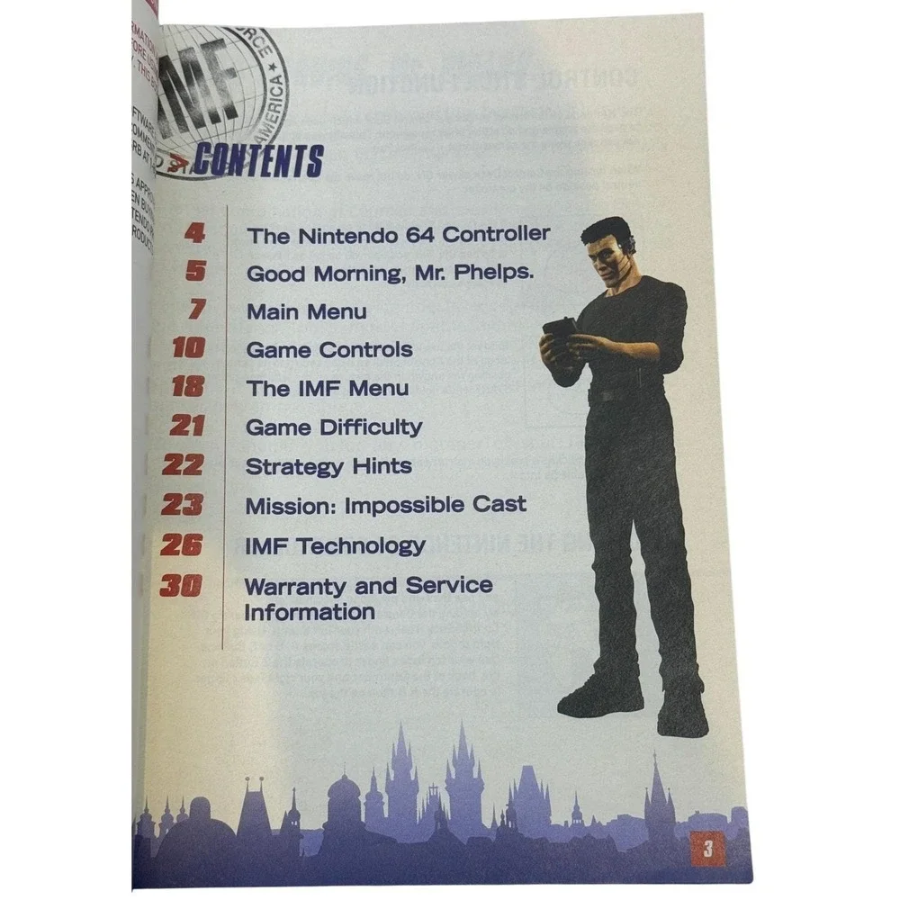 Mission Impossible Nintendo 64 N64 Instruction‎ Booklet Manual Only NUS-NMIE-USA